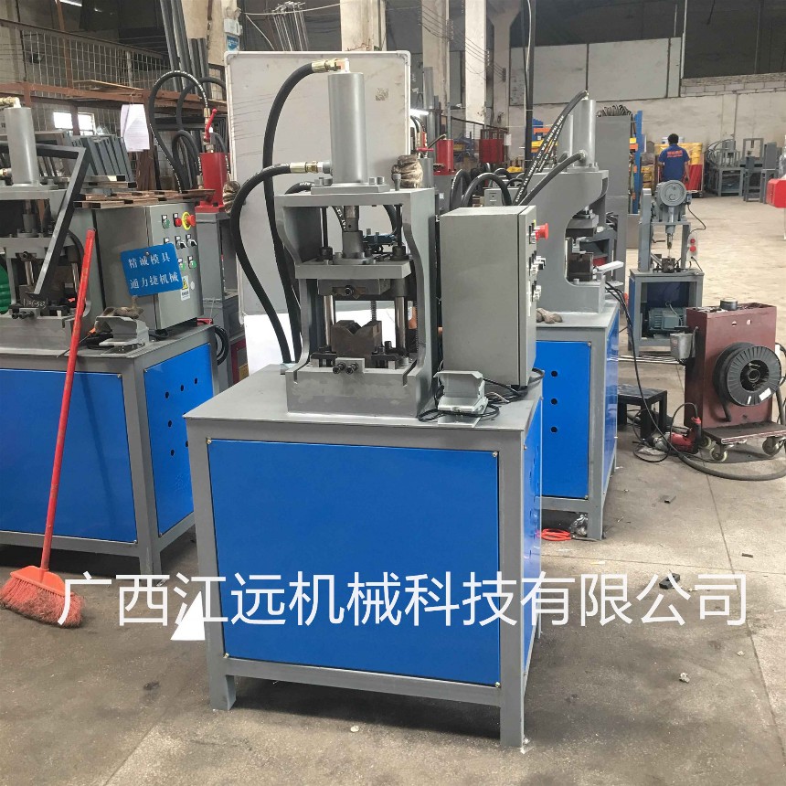 新款液壓方管角度機(jī)、鍍鋅鐵管沖切45度角一次成型90度框架機(jī)器