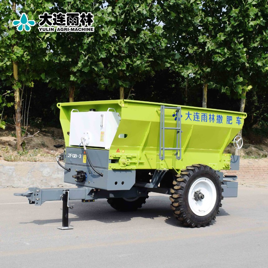大連雨林小型3方雙圓盤(pán)撒肥機(jī) 畜禽糞便撒糞機(jī) 有機(jī)肥拋撒機(jī)