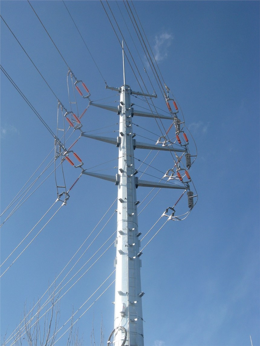 河北電力鋼管桿 地腳螺栓生產(chǎn)廠家電力鋼管樁 電力鋼桿