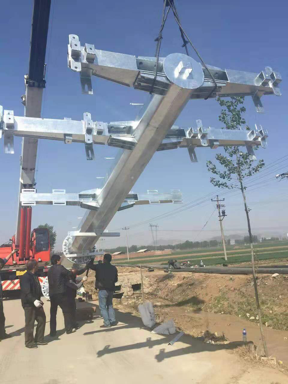 河北電力鋼管桿 電力鋼桿廠家 電力鋼管樁 生產(chǎn)廠家