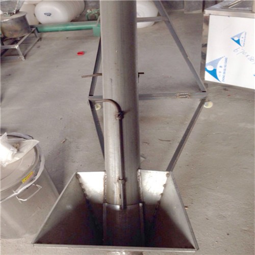 不銹鋼圓管輸送機 傾斜螺旋上料提升機