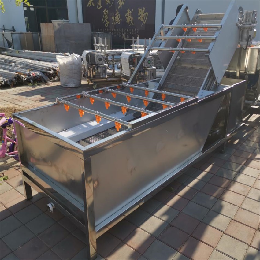 果蔬氣泡清洗機 食品清潔機 河北大型清洗流水線設(shè)備定制