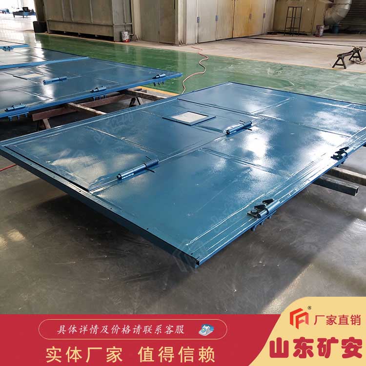鋼板材質強度大電控氣動無壓風門
