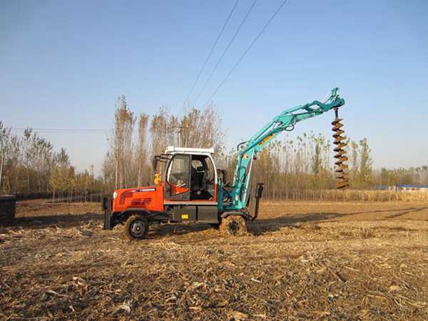 電線桿挖坑機(jī) 電線桿打眼機(jī)樣式為挖掘機(jī)