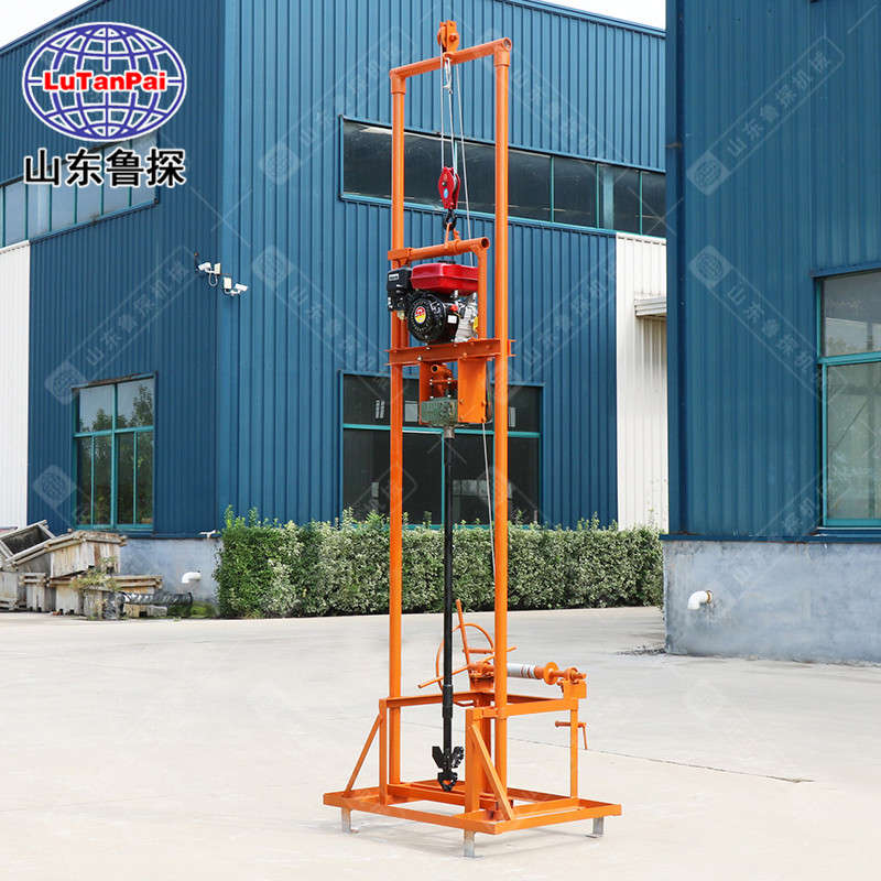 魯探農(nóng)用家用打吃水井鉆機(jī) 野外100米汽油機(jī)打井機(jī)