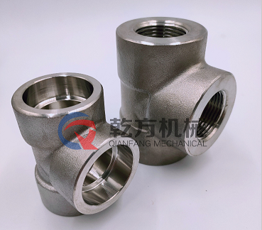 乾方機械  廠家定做 雙相鋼2205 2507三通  內(nèi)絲三通 內(nèi)螺紋三通