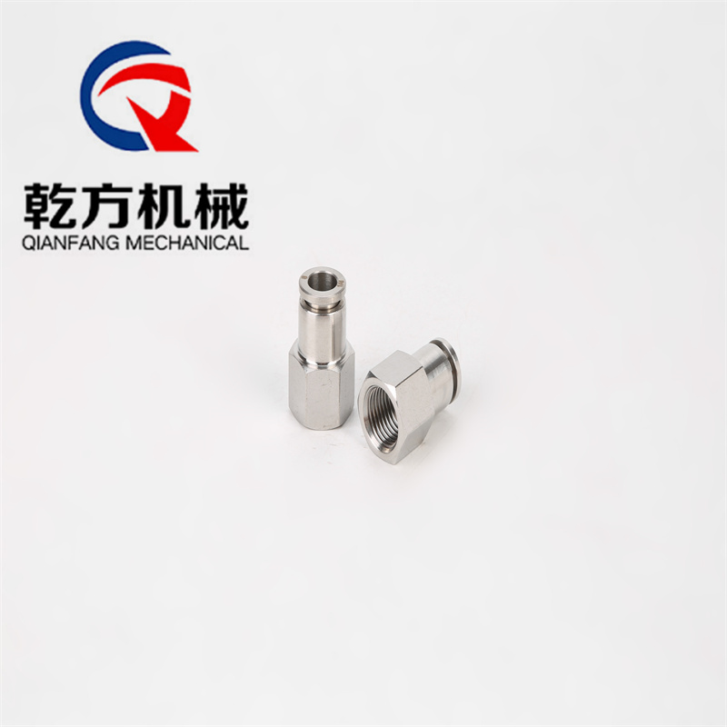 304/316不銹鋼內絲直通， 內螺紋直通快插，氣動快插接頭 平頭消音器