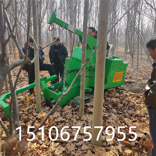 履帶式多用途移樹機(jī) 現(xiàn)貨供應(yīng)大功率挖樹機(jī) 樹苗起土球挖坑機(jī)