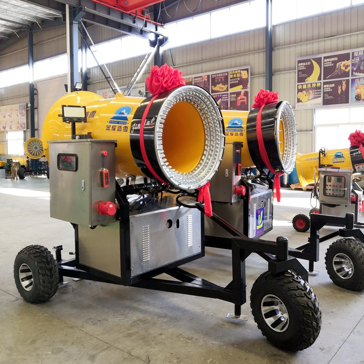 扇形噴射造雪機 真實飄雪機 戲雪樂園建設(shè)方案