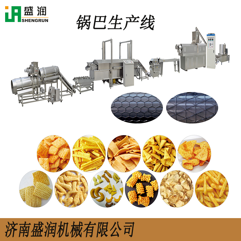 膨化苦蕎片加工設備 苦蕎片制作機器 濟南盛潤苦蕎鍋巴油炸設備