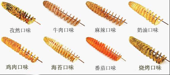 龍卷風(fēng)薯塔機(jī)制作方法,旋風(fēng)土豆機(jī)價(jià)格,油炸黃金土豆片機(jī)