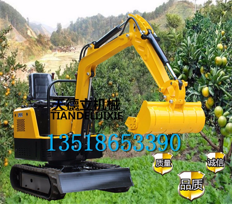 小型挖掘機(jī) 水渠農(nóng)用建筑工程多功能履帶小挖機(jī) 挖土機(jī)