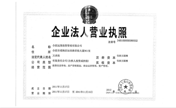 合肥遠策投資管理有限公司