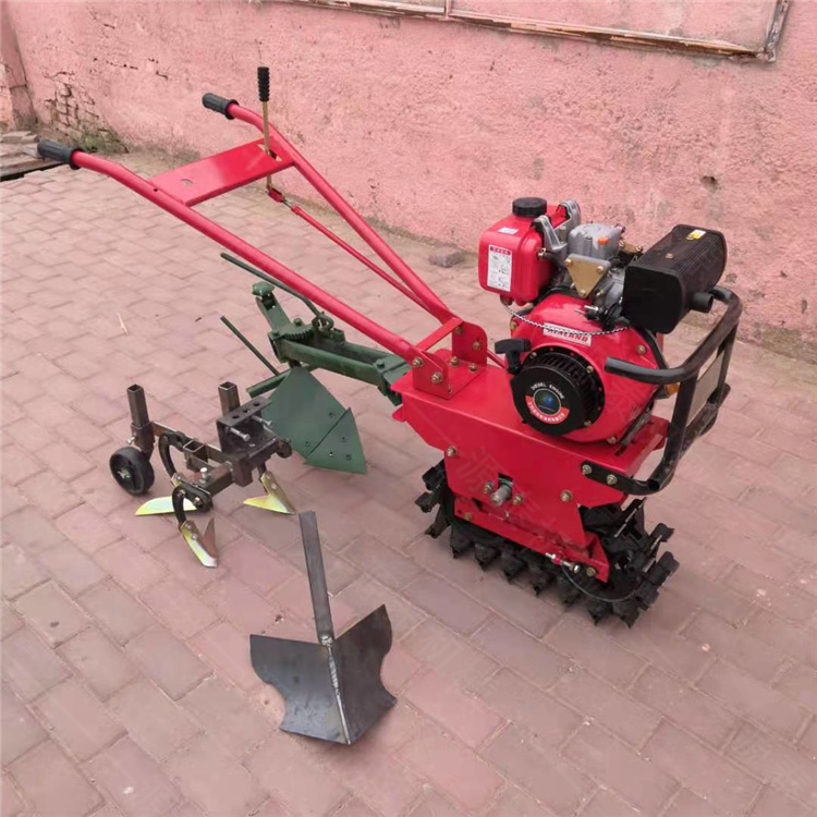 手推式鏈軌微耕機(jī)  小型家用趟地機(jī) 小紅牛微耕機(jī)