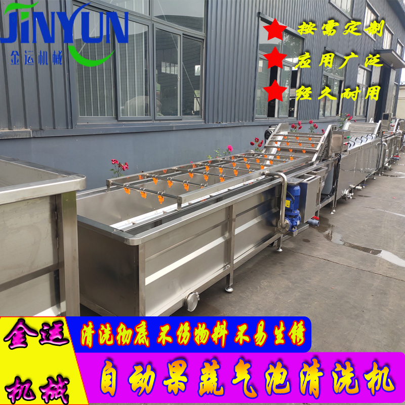 大型商用果蔬氣泡清洗機  工業(yè)用小白菜清洗設(shè)備  大棗清洗機  不銹鋼材質(zhì)
