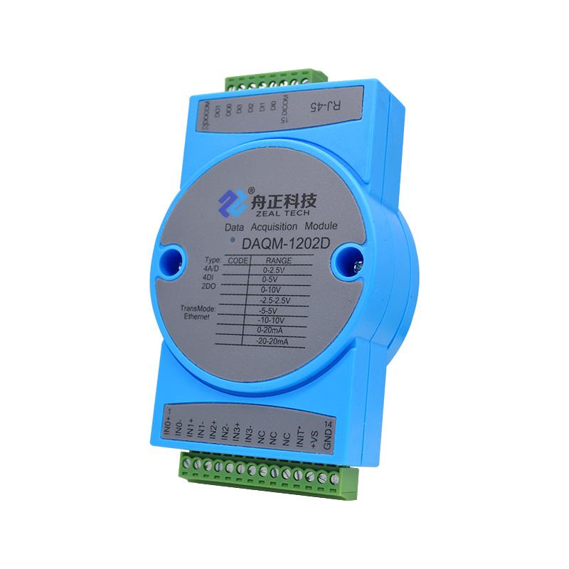 舟正科技以太網 ModbusTCP 10 通道混合信號測控模塊DAQM-1202D
