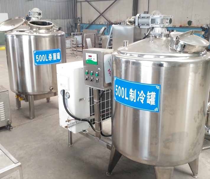 小型牛奶加工設備牛奶制冷罐
