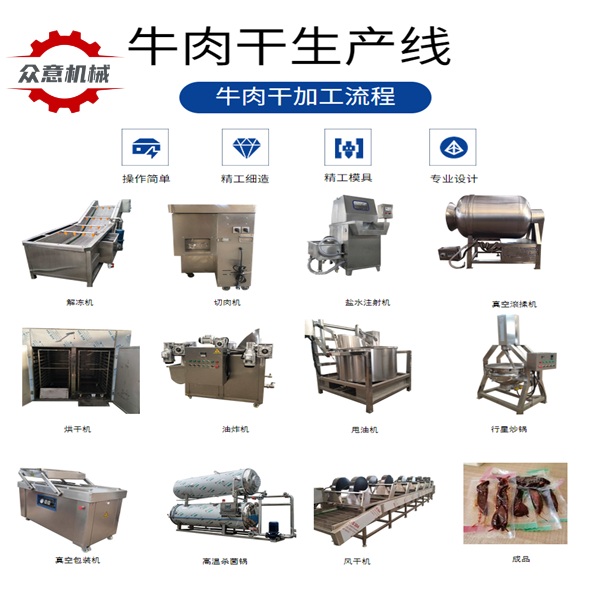 蒙古牛肉干加工設備廠家 整套牛肉干整套流水線